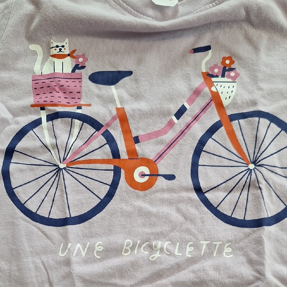 Hanna Andersson Pink Bicycle Graphic T-Shirt - Picture 3 of 3